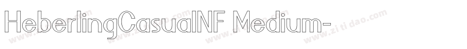 HeberlingCasualNF Medium字体转换